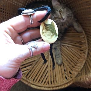 Cute Vintage Cat Necklace